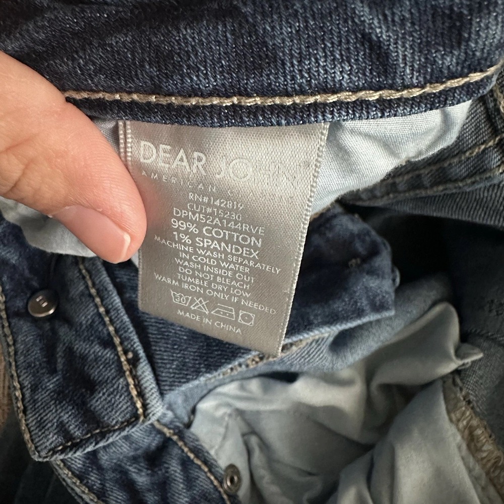 Dear John Rosie Flare Jeans Women's Size 30 Medium Wash Distressed Stretch Denim - Picture 10 of 13